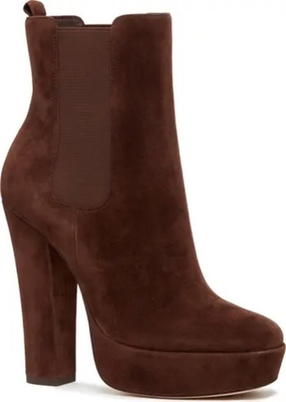 PAIGE Kyra Chocolate Brown Suede Western Pointed Toe Ankle Boots Size 10.5